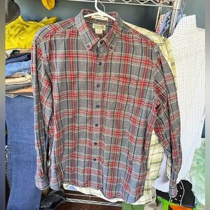 L.L. Bean Scotch Plaid Flannel Shirt